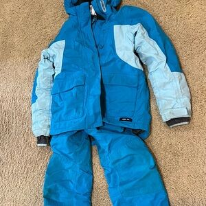 Lands' End girls blue winter set